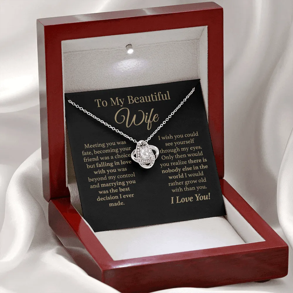 To My Wife Forever Love Necklace