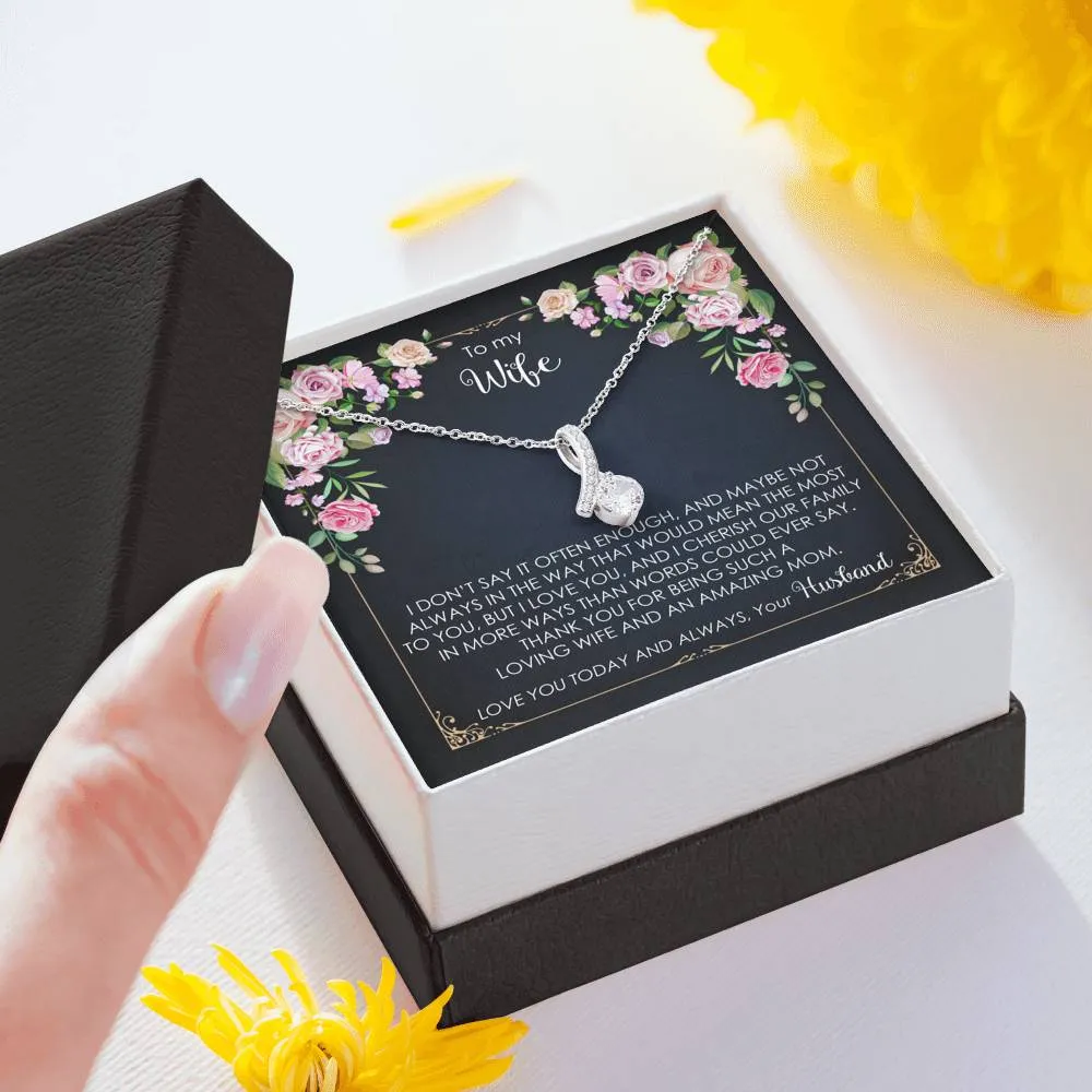 To My Wife - Love You Today And Always - Necklace ABNWifeM37