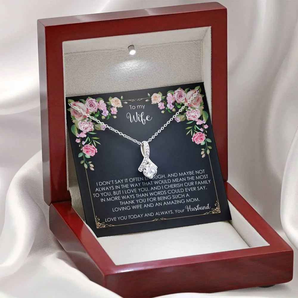 To My Wife - Love You Today And Always - Necklace ABNWifeM37