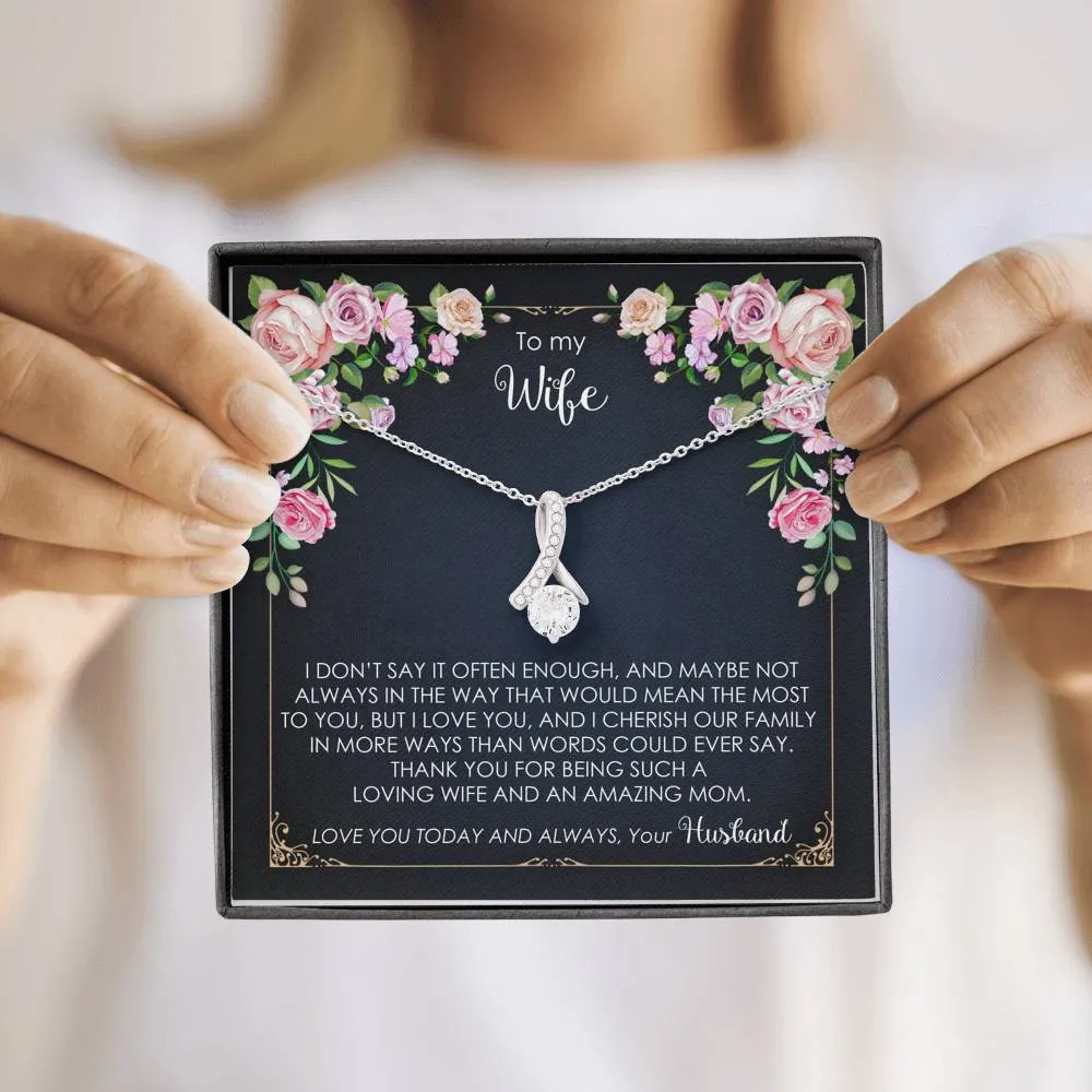 To My Wife - Love You Today And Always - Necklace ABNWifeM37