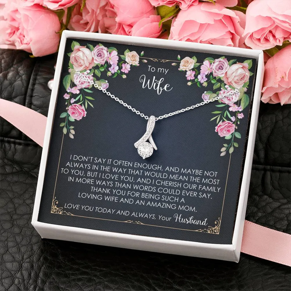 To My Wife - Love You Today And Always - Necklace ABNWifeM37