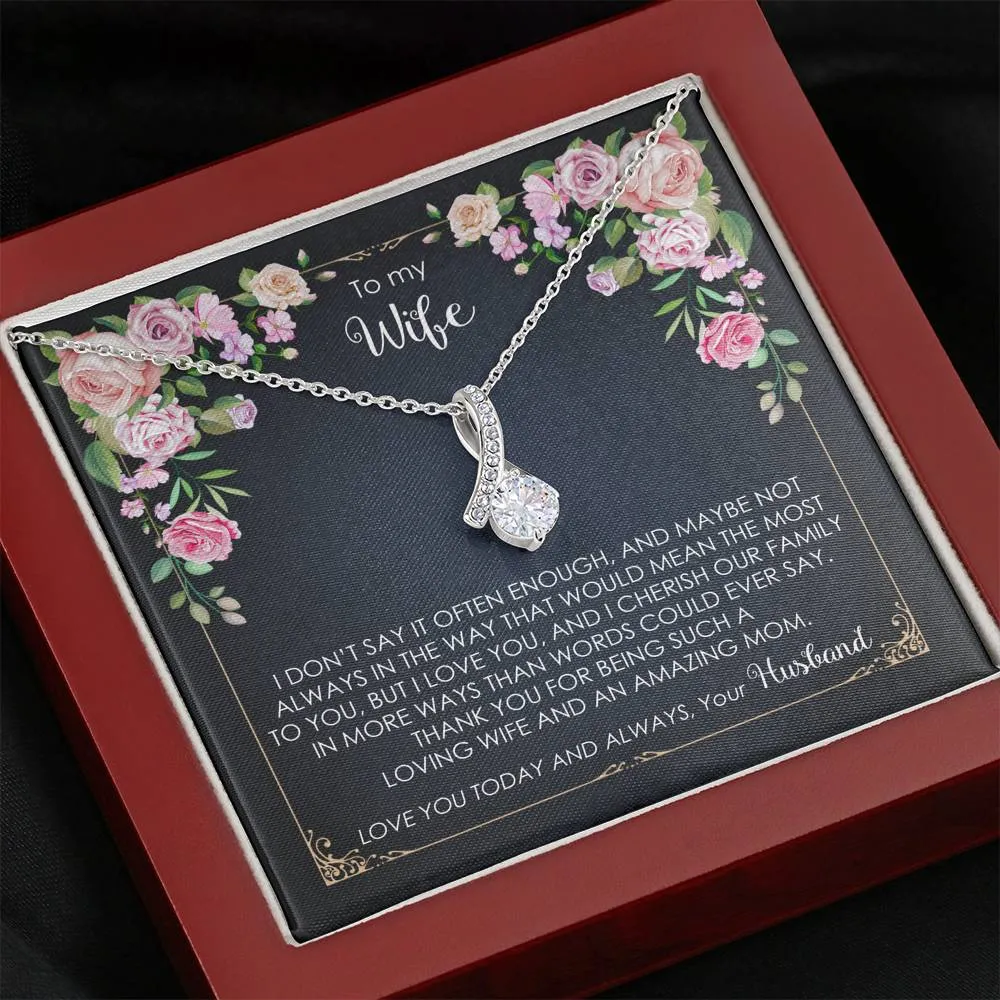 To My Wife - Love You Today And Always - Necklace ABNWifeM37