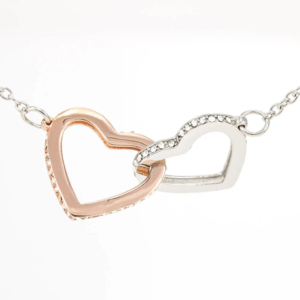 To My Wife - Two Interlocking Hearts Necklace - IHN0005