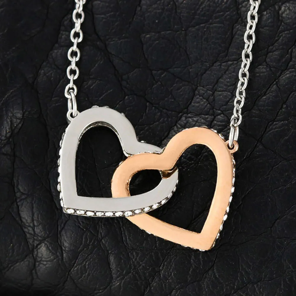 To My Wife - Two Interlocking Hearts Necklace - IHN0005