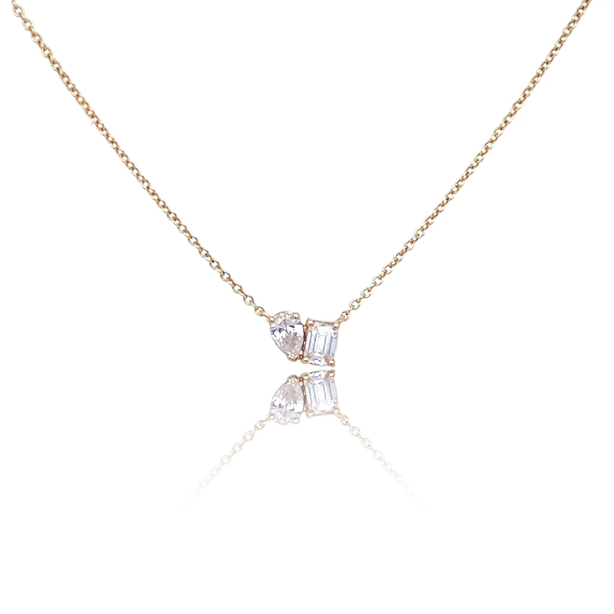 Toi et Moi Diamond Necklace
