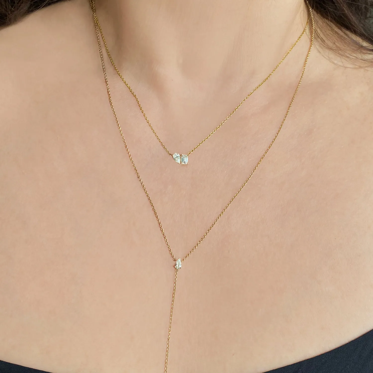 Toi et Moi Diamond Necklace