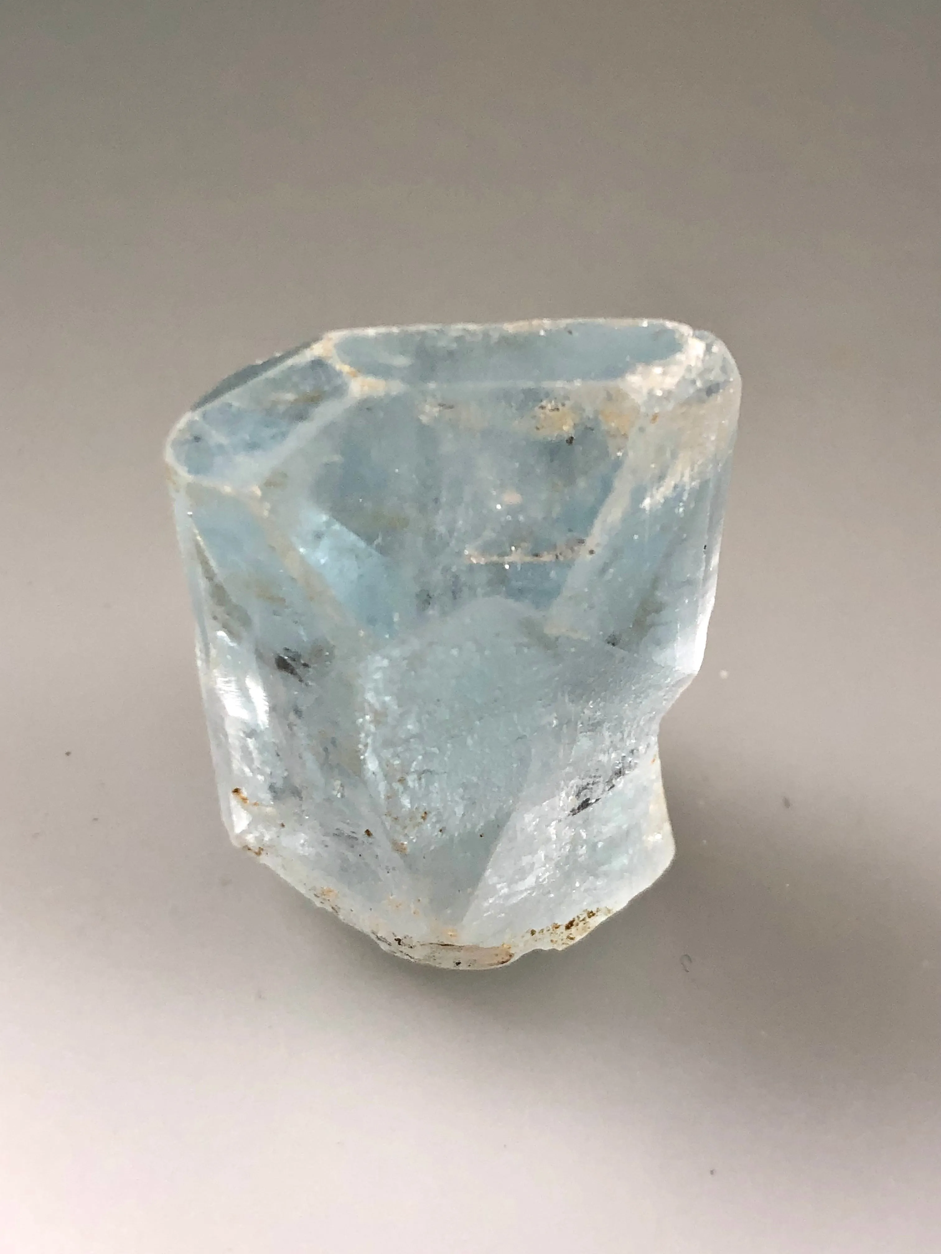 Topaz, 1991 London Pocket, Little Three Mine, Ramona, California, Dr. David London Collection LT3-118A, Miniature, 2.1 cm x 2.2 cm x 4.0 cm, $150. Online Oct. 4.
