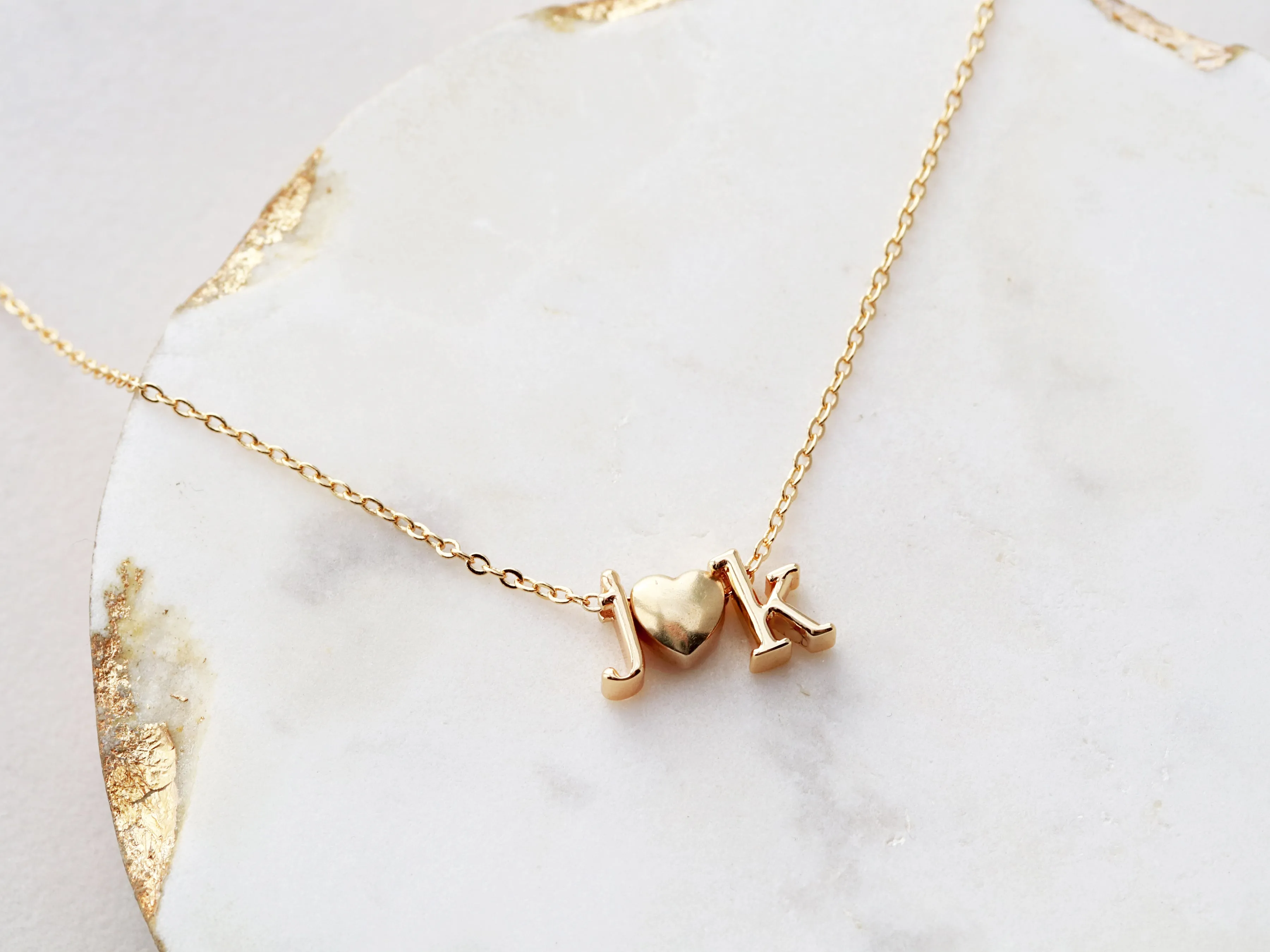 Triple Charm Lowercase Necklace