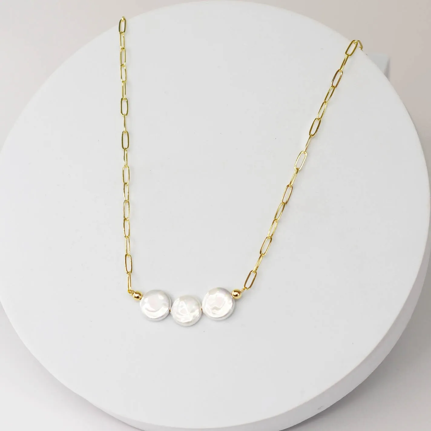 Triple Pearl Necklace