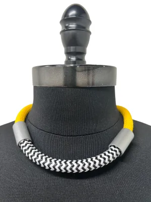 Tube Necklace in Yellow