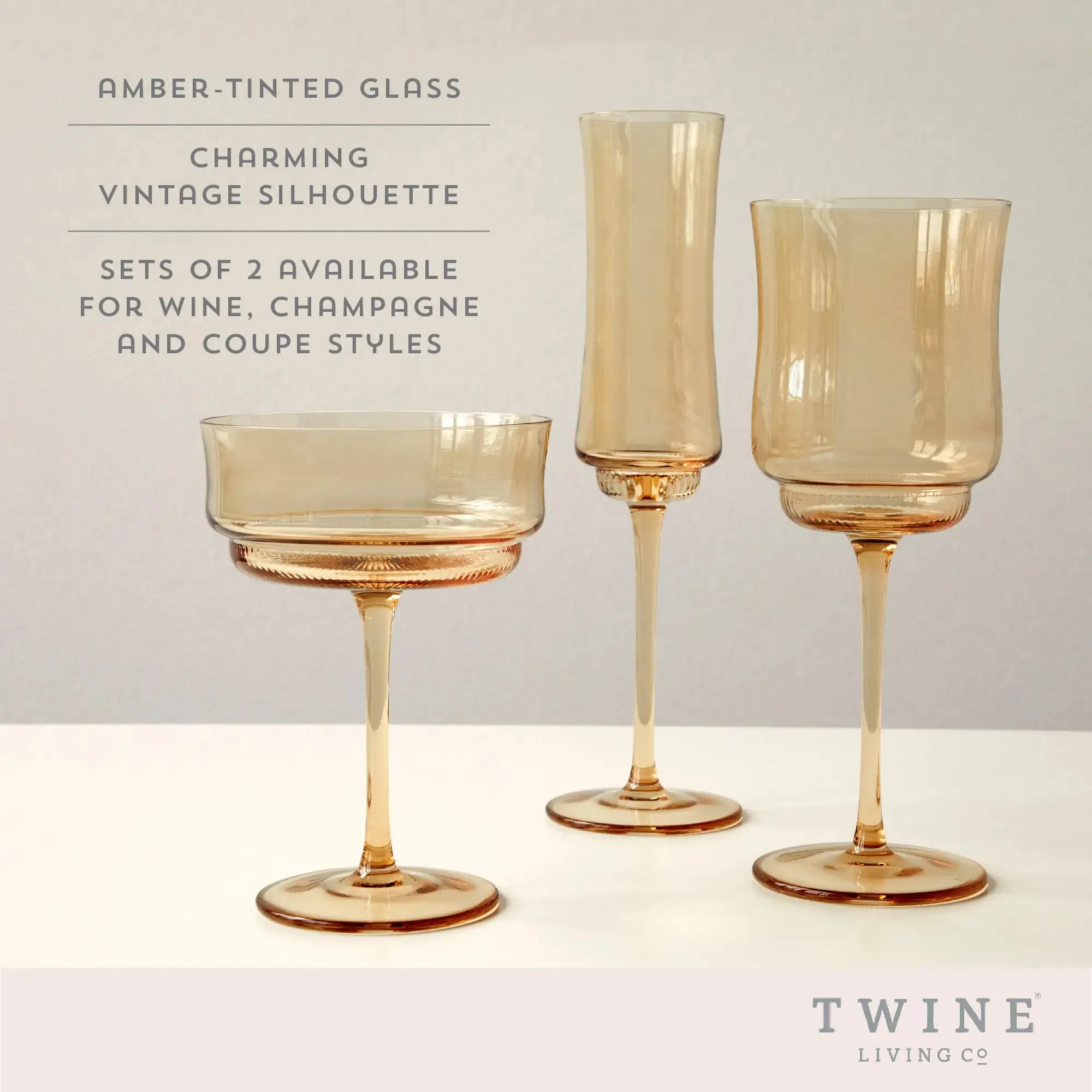 Tulip Coupe in Amber 2 Piece Set