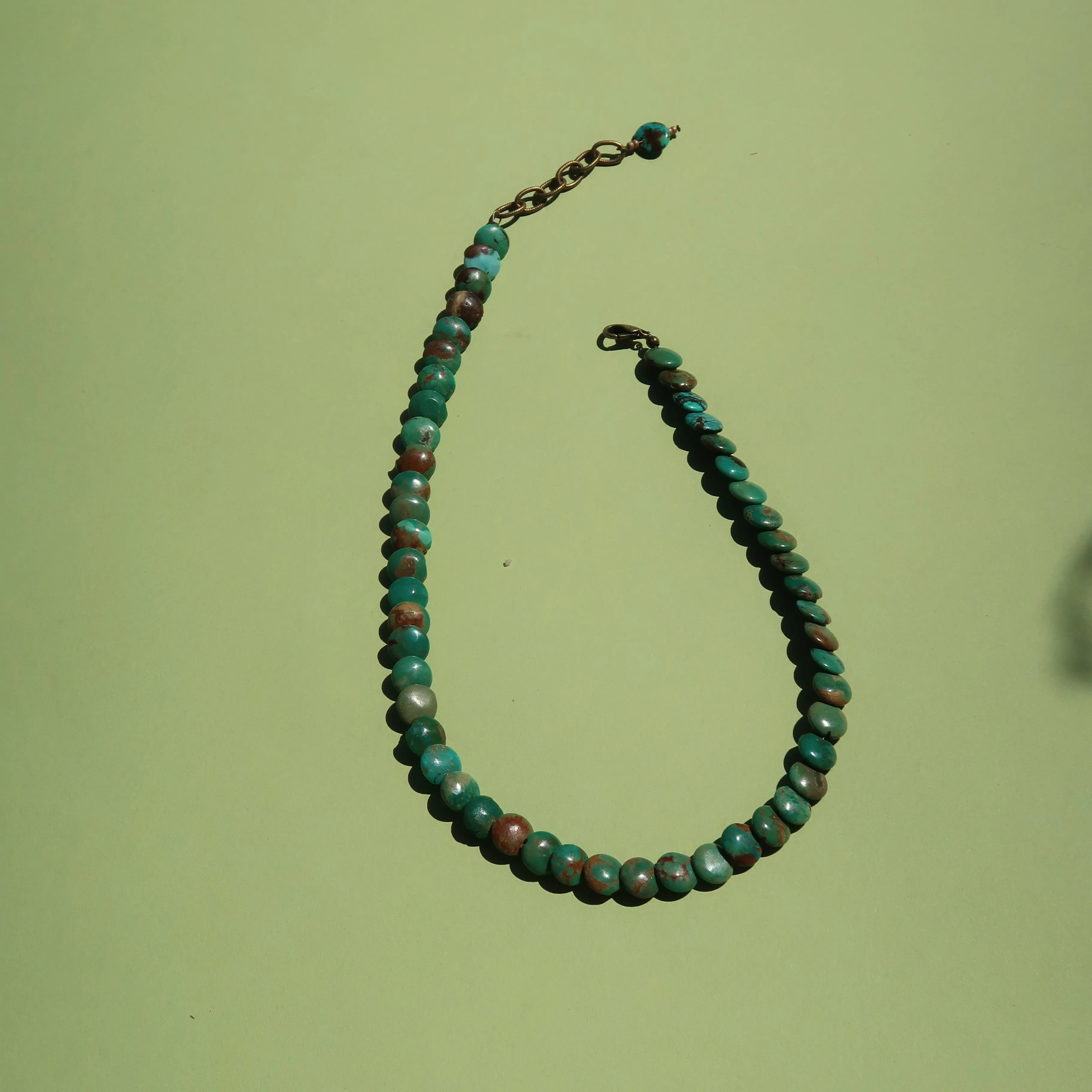 TURQUOISE COIN NECKLACE