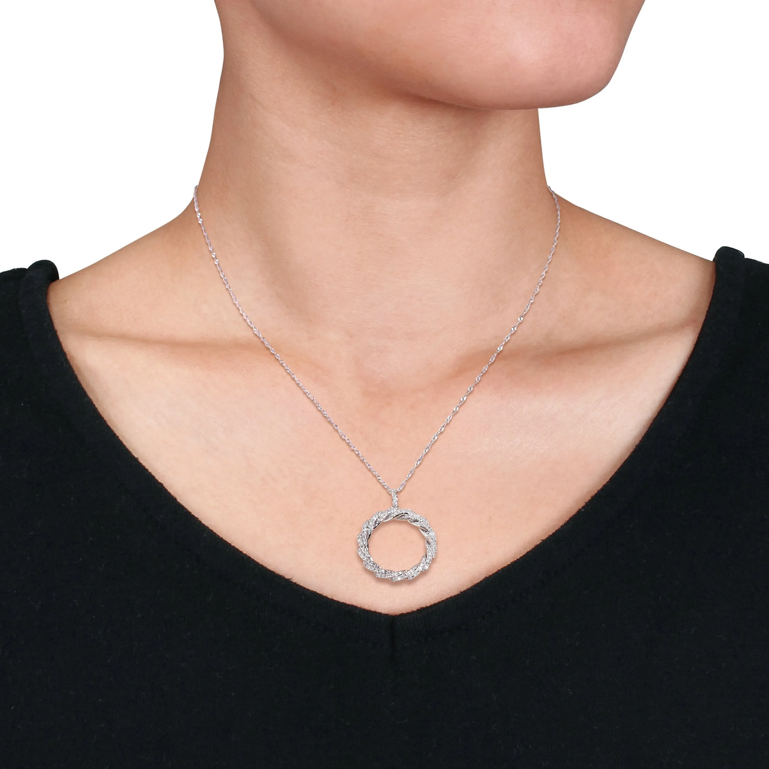Twisted Circle Pendant