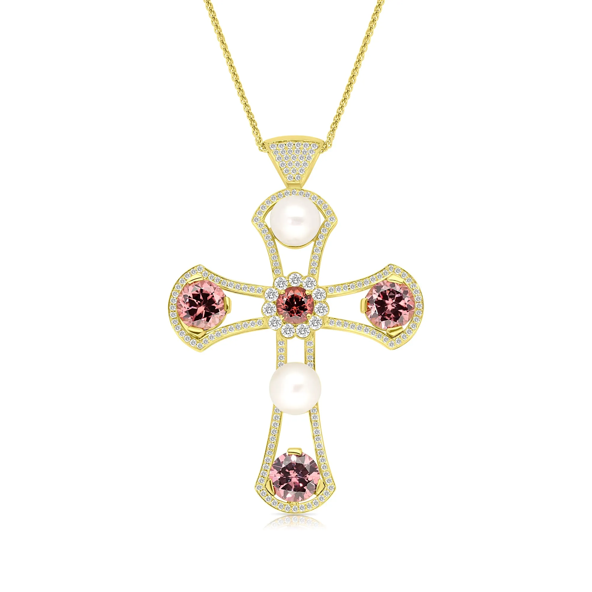 Unique Estate Cross Pendant - 18.25 Carat