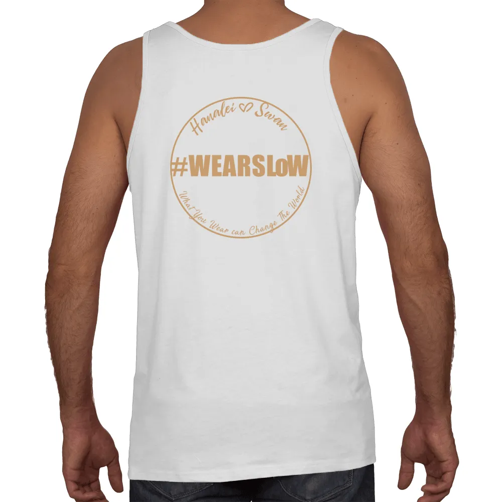 Unisex HS Bamboo Cotton Tank (White)