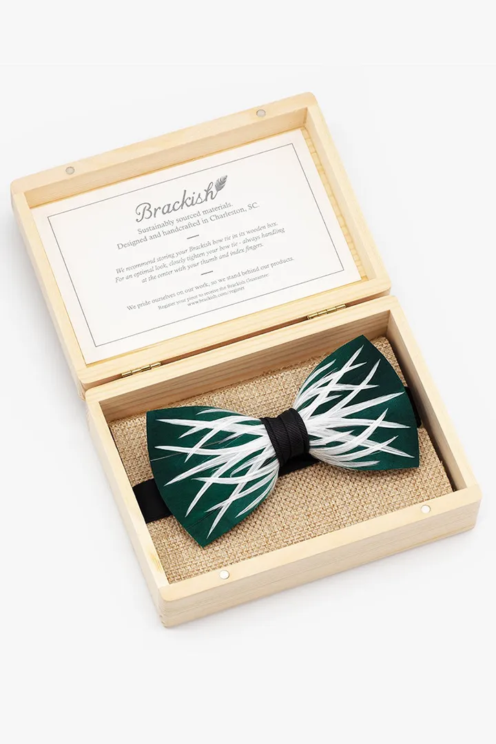 VAGABOND FEATHER BOW TIE