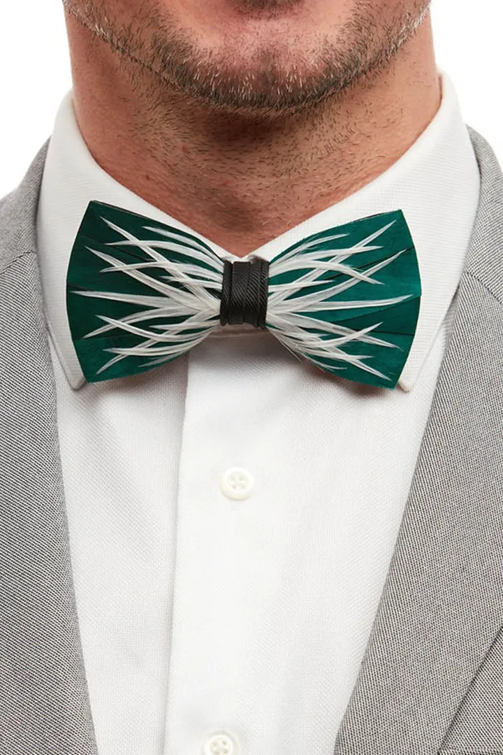 VAGABOND FEATHER BOW TIE