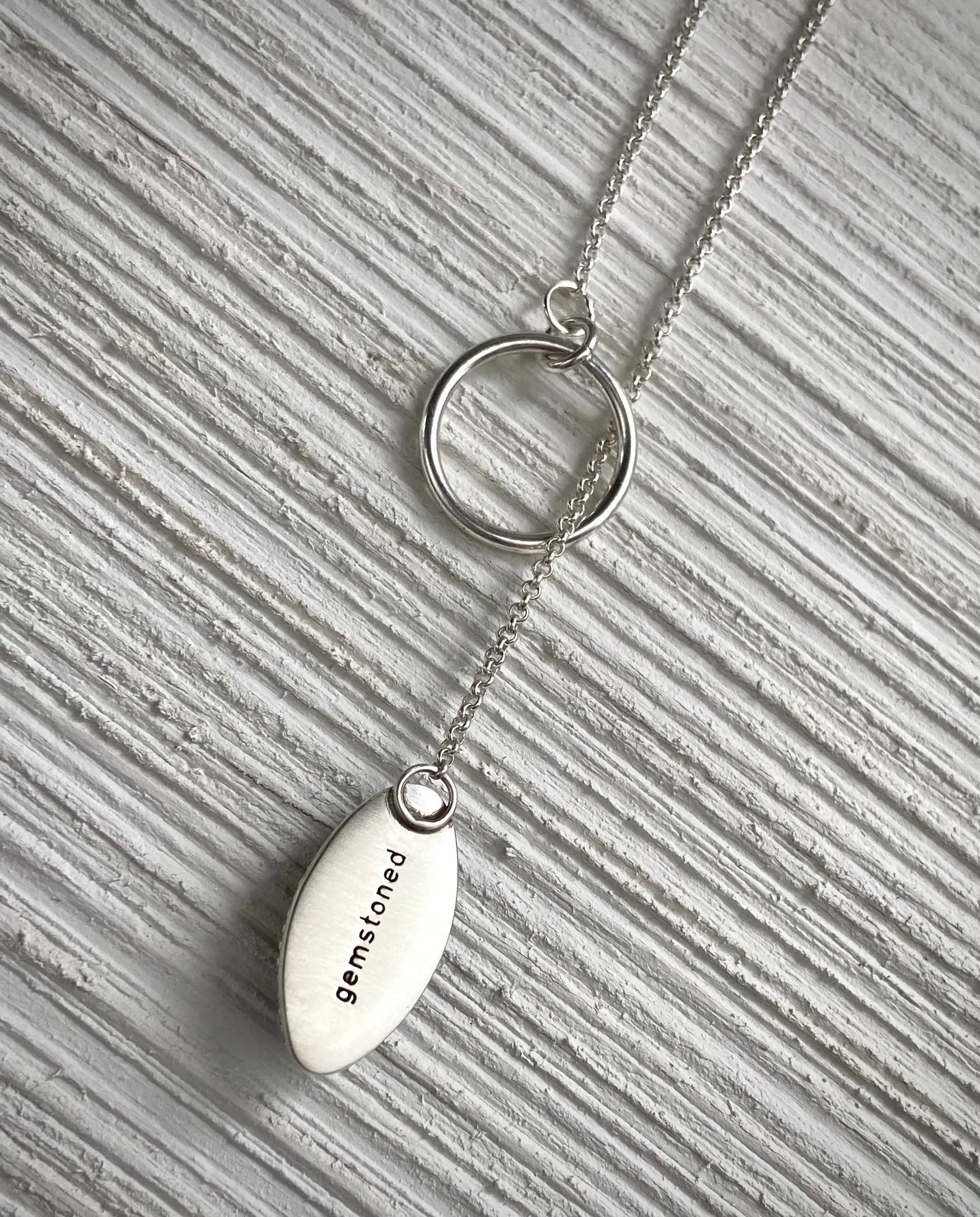 Vesuvianite Lariat Necklace