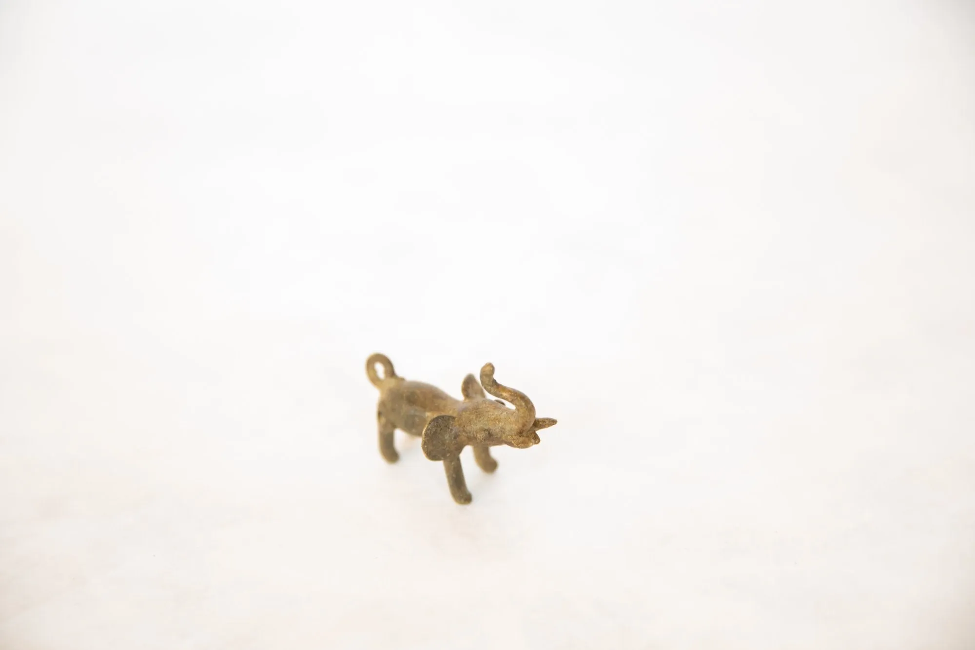 Vintage African Bronze Elephant Pendant
