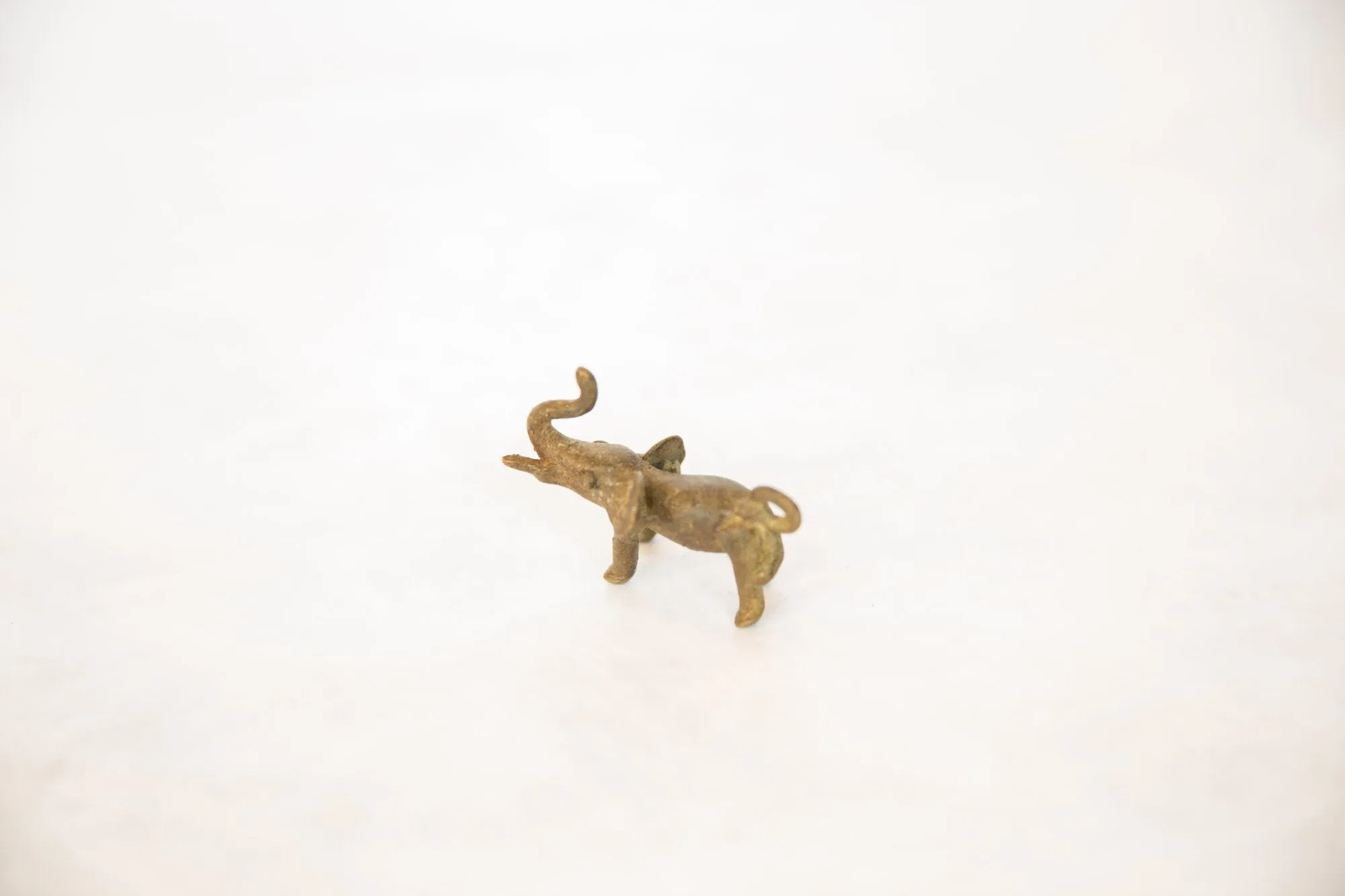 Vintage African Bronze Elephant Pendant