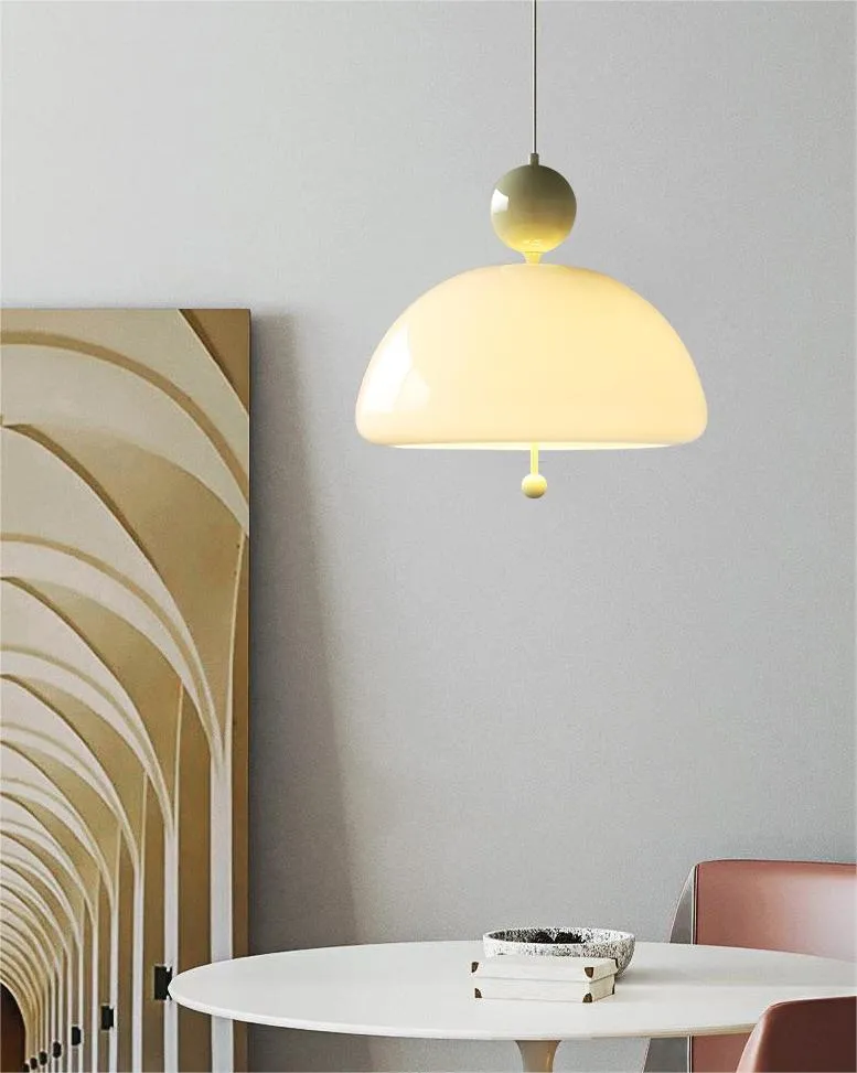 White Jade Glass Pendant Lamp