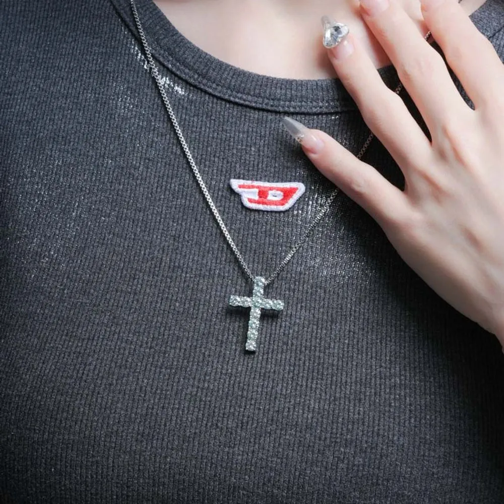 WIC | Square Cross Diamond Necklace