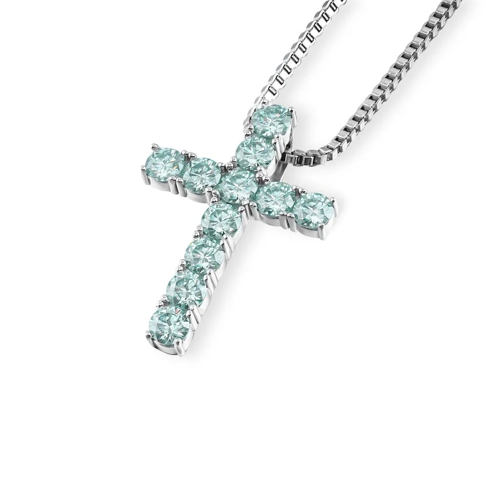WIC | Square Cross Diamond Necklace