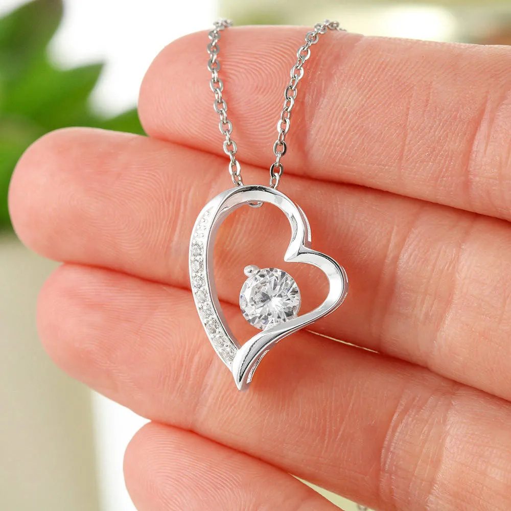 Wife Necklace Gift - Forever Love Heart Necklace