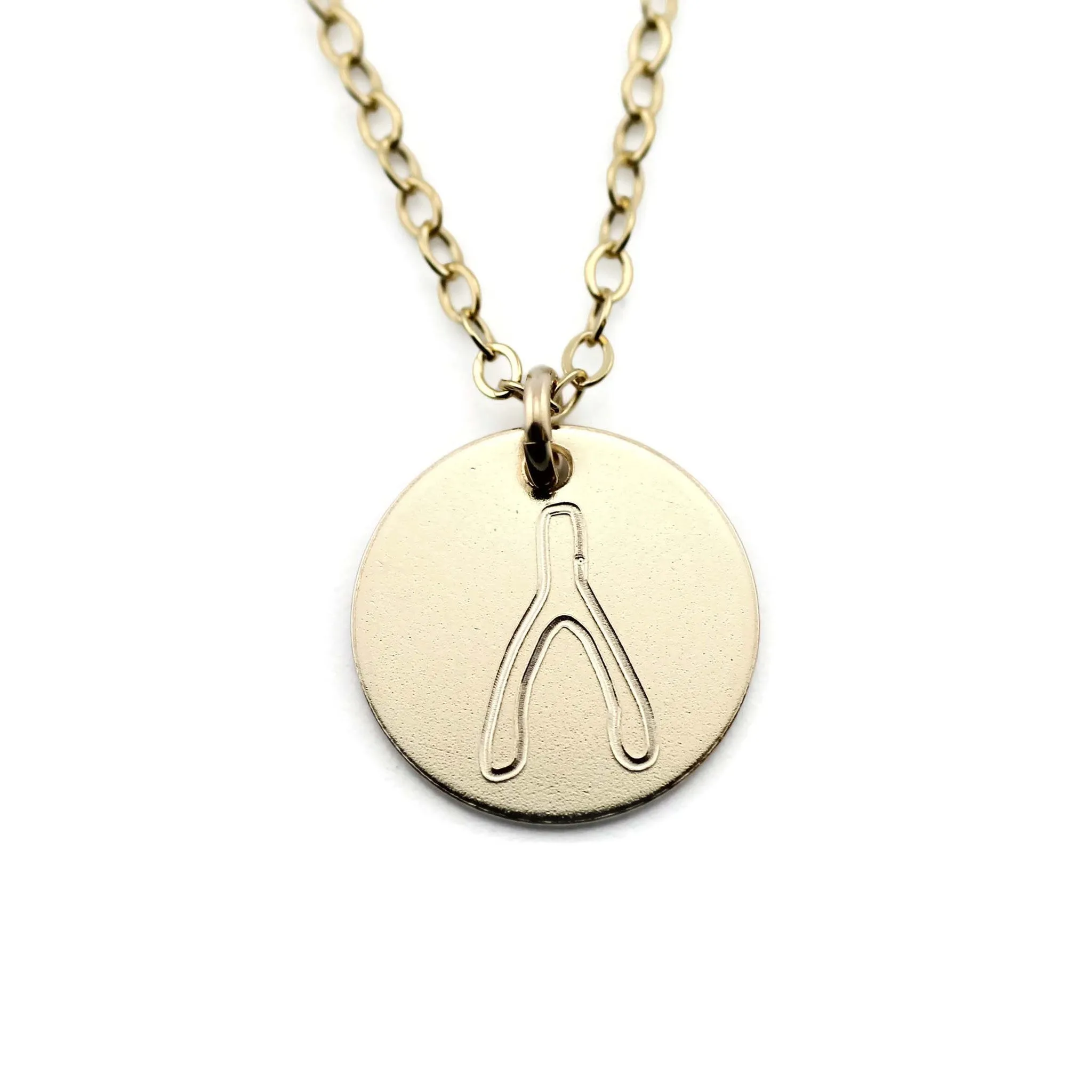 Wishbone Charm Necklace