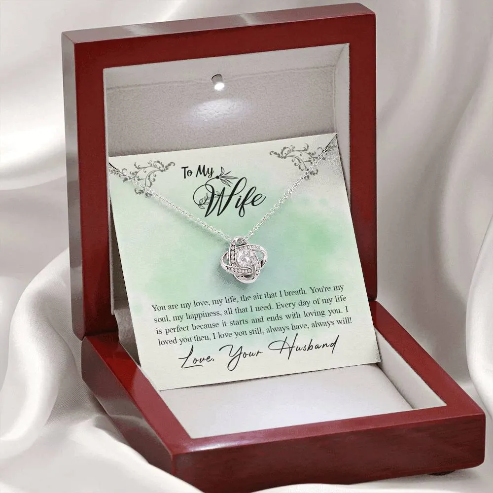 You are my happiness-Love Knot Necklace for Wife