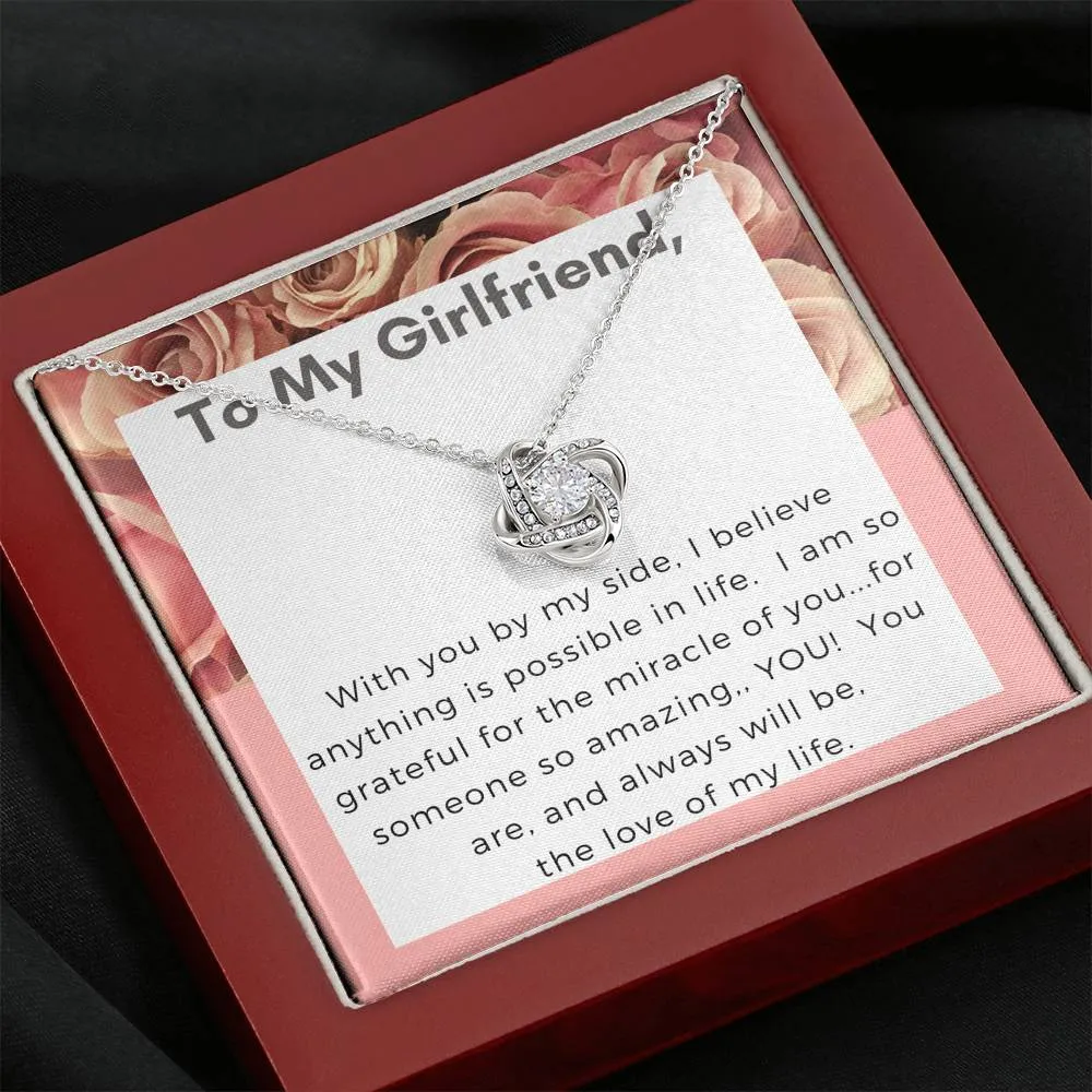 You are the love of my life-Love Knot Necklace for Girlfriend