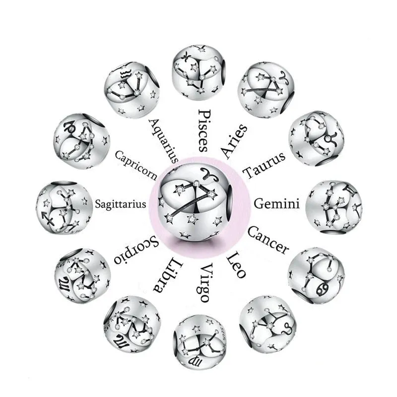 Zodiac Constellation Star Sign Beads